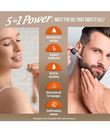 GuruNanda MCT Oil Pulling Mouthwash for Gentle & Natural Oral Care Pure Coconut Oil Extracts Unflavoured Odorless & Colorless Alcohol-Free 8 Oz - Buy Online on GoSupps.com