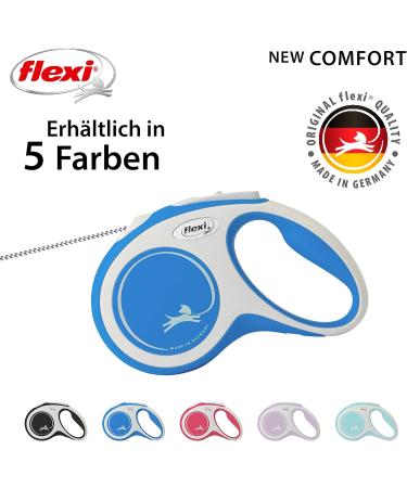 Kerbl Flexi Leash New Comfort - Retractable Dog & Cat Leash - Blue Size S (5m max. 12 kg) - International Shipping Available - Buy Online on GoSupps.com