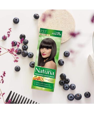 Joanna Naturia Color Permanent Hair Color Cream Goodness of Milk Proteins and Peach Extracts Premium-Quality Hair Dye Provides Soft and Lustrous Hair Long-Lasting Hair Colors Cold Brown - Buy Online on GoSupps.com