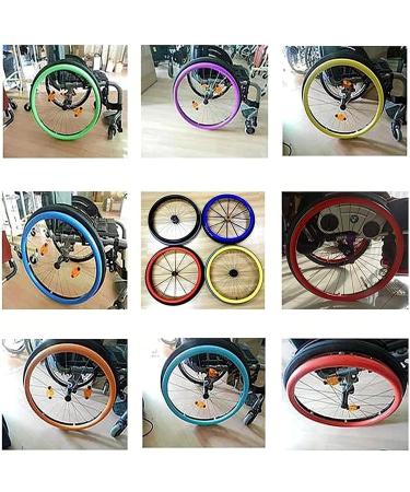 Wheelchair Handrim Covers 22/24Inch Silicone Wheelchair Push Rim Covers Non-Slip Wear-Resistant Hand Push Cover Wheelchair Rear Wheel Cover (Color : 001 Size : 22in) 22in 001 - Buy Online on GoSupps.com