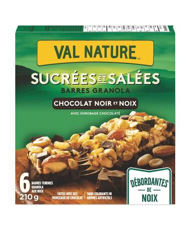 NATURE VALLEY Sweet & Salty Dark Chocolate Nut Granola Bars - 6 ct 210g Box | Imported from Canada - Buy Online on GoSupps.com