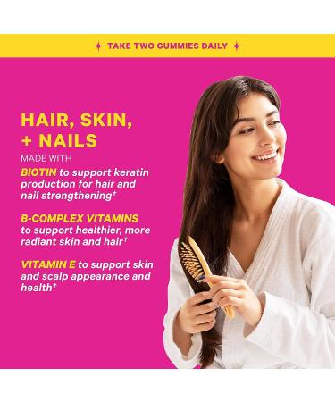 Pink Stork Total Glow Biotin Gummies - Hair, Skin, Nail Vitamins with Added Vitamin A, E, Folate, B6, B12 - 60 Berry Gummies - Buy Online on GoSupps.com