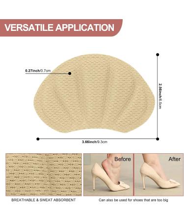 Mivora Heel Cushion 8 Self-Adhesive Shoe Cushions for Large Shoes Anti-Bubble Inserts & Heel Protector Pads in Beige Ultimate Comfort & Protection - Buy Online on GoSupps.com