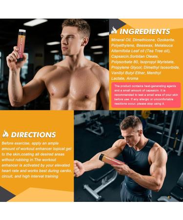 Demissle Sweat Gel Stick Workout Enhancer Roll On Stick Fragrance Sweat Cream for Arm Leg Waist and Abdomen Fast Absorbing Formula Exercise Fitness Booster for Men and Women - Buy Online on GoSupps.com