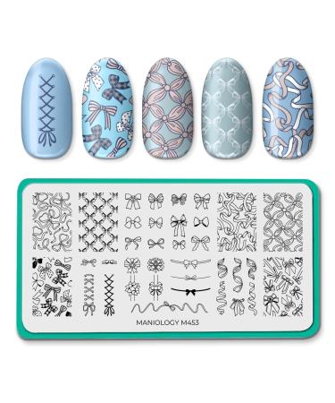 Maniology Bows & Ribbons Nail Stamping Plate Ties Knots Designs DIY Manicure