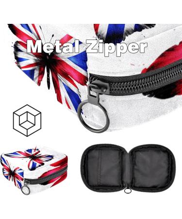 Stylish Period Bag Sanitary Napkin & Tampon Storage Holder Compact 4.7x6.6x6.6 in Ideal for Wallet | International Shipping Available - Buy Online on GoSupps.com