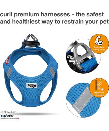 Buy Vest Harness Air-Mesh Blue 2XS - No Curli D-Ring Buckle for Comfortable Pet Travel | International Shipping Available - Buy Online on GoSupps.com