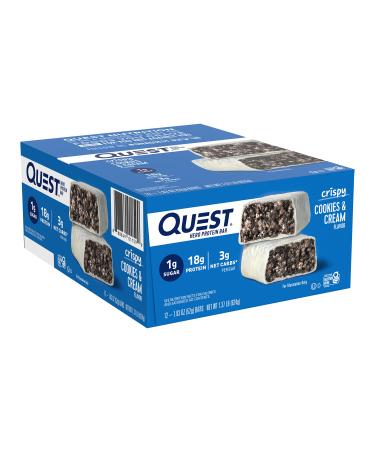 Quest Nutrition Cookies & Cream Hero Bar - 12 Count Cookies And Cream