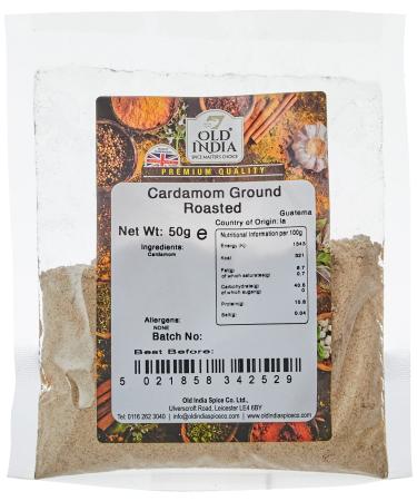 Old India Cardamom Ground Roasted 50g 50 g (Pack of 1)