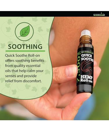 GreenIVe 7 500mg Hemp Roll-On Quick Soothe Therapeutic Essential Oil Blend for Topical Targeting Roll-On (4 Pack) - Buy Online on GoSupps.com
