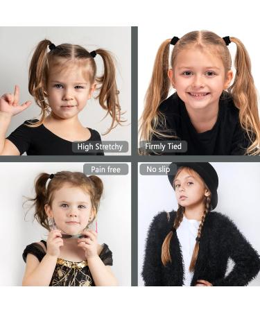 ADRIONE Black Hair Ties 150 Pack - Elastic Ponytail Holders for Thick Hair - Bulk Hair Bands for Women, Men, Girls - Buy Online on GoSupps.com