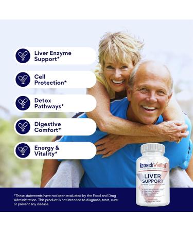 Research Verified Liver Support - Liposomal Milk Thistle Artichoke Extract Glutathione BioPerine - Vegan - 60 Capsules - Pack of 1 60 Count (Pack of 1) - Buy Online on GoSupps.com