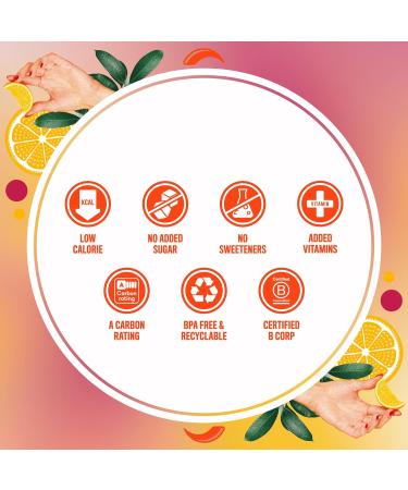 Nix & Kix | Vitamin Vitality | Sparkling Orange and Passionfruit with Added Vitamins | Vitamins B6 B12 C and Vitamin D Natural Drink | Low Sugar and Vegan Friendly | 12 x Can Pack Orange & Passionfruit - Buy Online on GoSupps.com