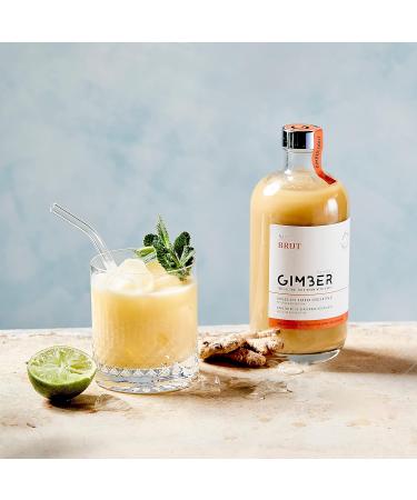 Gimber Biological Ginger Center 500ml | Organic Alcohol-Free Drink | New Recipe Less Sugar | Ginger Yuzu & Lemon Thyme - Buy Online on GoSupps.com