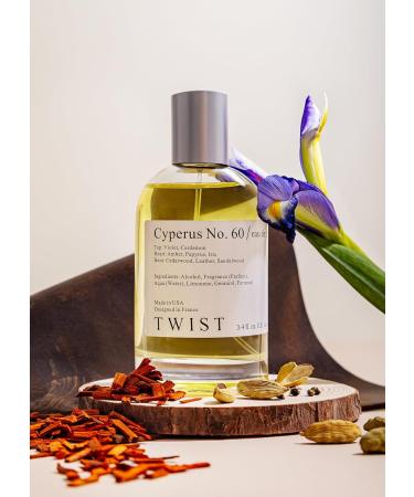 Twist - Cyperus No. 60 - Eau De Parfum Inspired by Santal 33 Long-Lasting Unisex Perfume Paraben Free Vegan Clean Ingredients Unisex Fragrance - Spray 100 ml | 3.4 fl. oz. Cyperus No. 60 - Inspired by Santal 33 3.4 Fl Oz (Pack of 1) - Buy Online on GoSupps.com