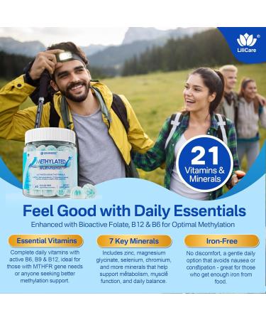 Methylated Multivitamin Gummies 1 Pack with Calcium Gummies 1 Pack - Buy Online on GoSupps.com