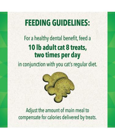 Greenies Feline Natural Dental Care Cat Treats - Chicken Flavor - 9.75 oz Bag - Buy Online on GoSupps.com