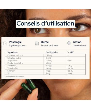 EPYCURE - Peaceful & Serene Sleep Cure - Fast Sleep Reparative Sleep Without Addiction - 99.6% Natural - Valerian Kudzu Magnesium - 1 Month - Vegan - Made in France - Buy Online on GoSupps.com