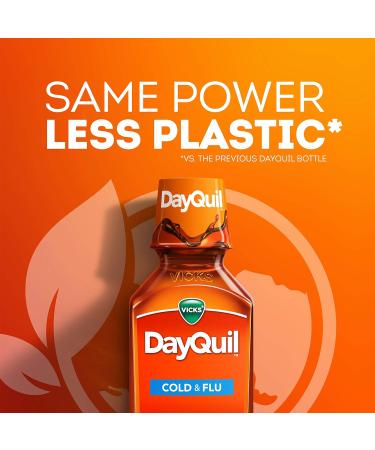 Vicks DayQuil Cough Cold & Flu Almond Relief 12 Fl Oz - Pack of 1 - Buy Online on GoSupps.com