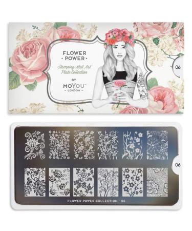 MoYou-London Stencil Flower Power Collection 06