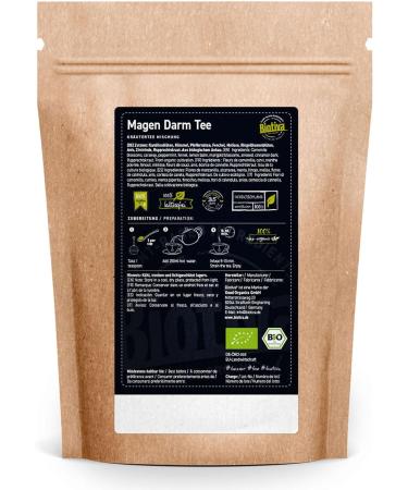 Organic Gastrointestinal Herbal Tea 100g - Herbal tea - organic - Bottled and controlled in Germany - Biotiva - Buy Online on GoSupps.com