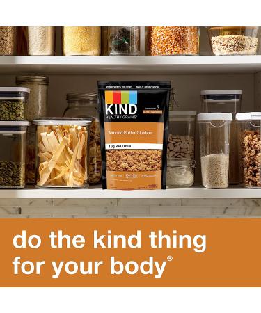 KIND Almond Butter Granola Clusters - 10g Protein, Gluten Free - 11oz (Pack of 6) - Buy Online on GoSupps.com