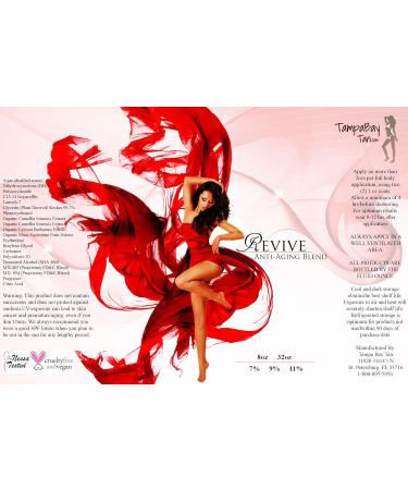 Revive Anti-Aging 11% DHA Sunless Airbrush Spray Tanning Solution - 1 Gallon (4 Qts) | Premium Spray Tan Liquid for Flawless Youthful Glow - Buy Online on GoSupps.com