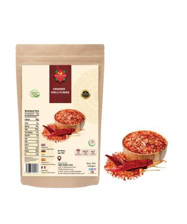Crushed Chillies ( 100g/3.52oz) Chilli Flakes | Red Chilli Flakes | Premium Quality | 100% Natural | No Additives 100 g (Pack of 1) - Buy Online on GoSupps.com
