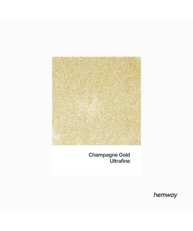 Hemway Ultra Sparkle Glitter Champagne 100g - Multi-Purpose Epoxy Resin for Arts, Crafts, Body, Hair, Face, Nails | Cosmetic Grade Safe | Weddings, Beauty, Tumblers - Premium Champagne Gold - Buy Online on GoSupps.com