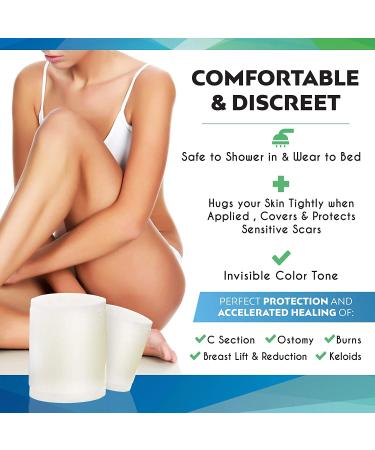 Silikan Clear Gel Silicone Scar Tape - Medical Grade Invisible Scar Repair Sheet for Burn, Face, Breast, Acne - 5ft Roll - Buy Online on GoSupps.com