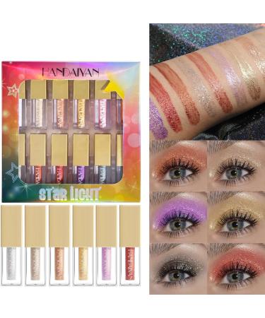 12-Color Pearlescent Liquid Eye Shadow Set European and American Nightclub Burst Eye Shadow Liquid 1 count (Pack of 1) - Buy Online on GoSupps.com