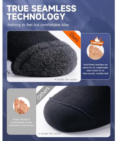 Benirap Cotton Sports Socks for Men & Women | Hiking Running & Bike Socks (6 Pairs) | Breathable Reinforced Design - Sizes 35-50 - Buy Online on GoSupps.com