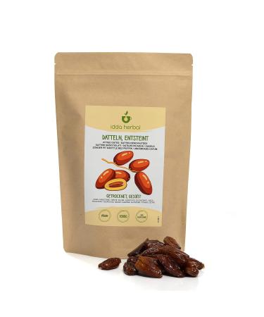 Dates (1kg), Pitted Dried Dates, Delicious and Juicy, Ready to Eat Fruit Snack, Vegan