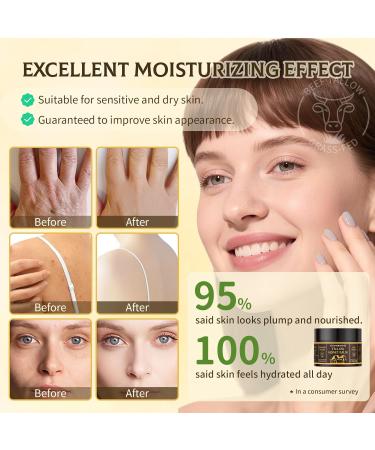 TECHNORAMA GII Beef Tallow for Skin Natural Grass-Fed Beef Tallow and Honey Balm for Face & Body Whipped Moisturizer for Most Skin Types and Sensitive Skin(60g/2.1oz) - Buy Online on GoSupps.com