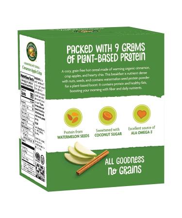 Nature's Path Organic Grain Free Hot Cereal - Cinnamon Apple Crisp 6.21 oz (4 Count) - Buy Online on GoSupps.com