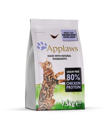 Applaws cat dry food adult chicken with duck grain -free and completely 7.5 kg (1 pack) adults - chicken with duck 7.5 kg (1 Pack)