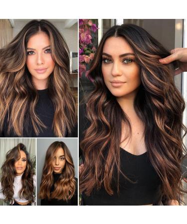 Hotlulana Tape In Extensions - 100% Real Hair Balayage Dark Brown & Chestnut Brown - 18 Inch (45cm) Skin Weft (20 Pack) - Buy Online on GoSupps.com