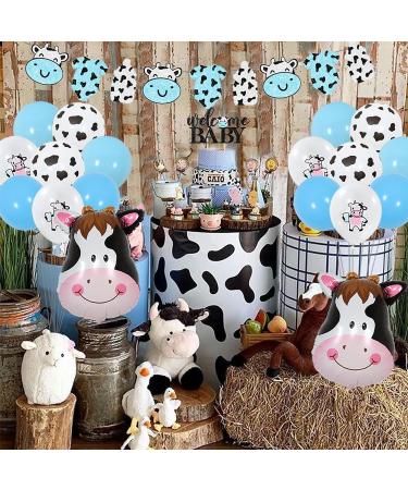 Cow Baby Shower Decorations for Boy Holy Cow It's a Boy Baby Shower Decorations Blue Cow Garland Welcome Baby Cake Toppers for Cow Theme Baby Shower Decor - Buy Online on GoSupps.com