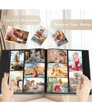 Miaikoe Photo Album 6x4 600 Pockets Slip in Large Capacity Album for Family Wedding Anniversary Linen Album Book Holds 600 Horizontal and Vertical 10x15cm Photos(600 Pockets Pink) 600 Pockets Pink - Buy Online on GoSupps.com