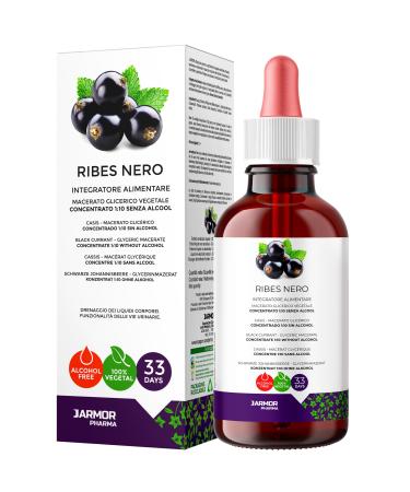 Black Currant |Black currant |Black Currant |Ribes Nigrum |Designing and diuretic |Glycerin macerate |Extract 1:10 liquid in drops 100 ml J.Armor original tincture supplement - Buy Online on GoSupps.com