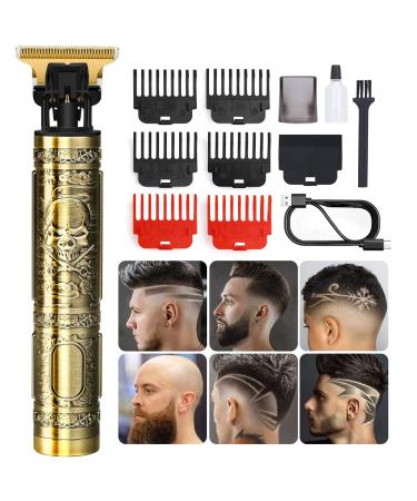 Beard Trimmer for Men, YOGINGO Professional Cordless Rechargeable Hair Trimmer , Zero Gapped Hair Clippers Cutting Grooming Kit for Barber Beard Shaver in Barbershop Bronze