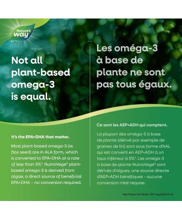 Nature's Way NutraVege Plant-Based Omega-3 Vegetarian Liquid Omega-3 Supplement with 150mg EPA + 300mg DHA - Strawberry Orange Flavour Support Heart Eyes and Brain Function in Adults 200ml Strawberry Orange Flavour 200 ml (Pack of 1) - Buy Online on GoSupps.com