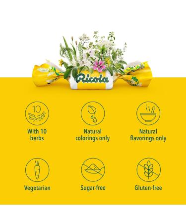 Ricola Sugar-Free Lemon-Mint Herb Throat Drops 19 ct - Buy Online on GoSupps.com