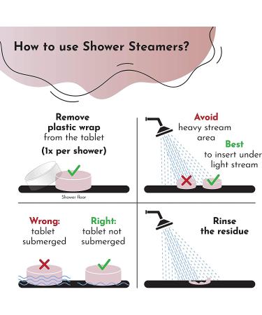 Cleverfy Aromatherapy Shower Steamers - Variety Pack of 6 Shower Bombs - Buy Online on GoSupps.com