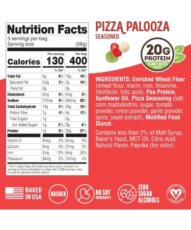 Fitzels Protein Pretzels (8x85g) Pizza Palooza Pizza Palooza 1 unit (Lot de 8) - Buy Online on GoSupps.com