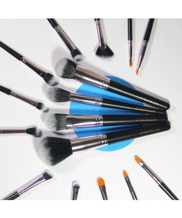 16-Piece Makeup Brush Set with Travel Bag | Foundation Eyeshadow Blending & Full Face Brushes for Flawless Makeup - Buy Online on GoSupps.com