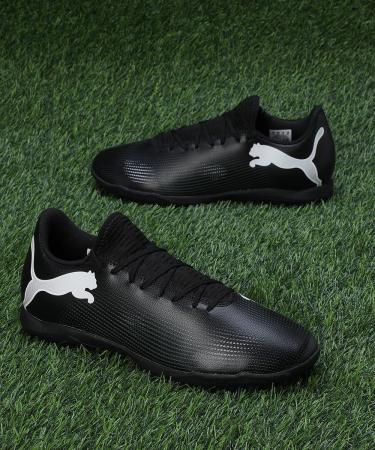 PUMA Men's Future 7 Play TT Soccer Shoe - Size 45 EU - Black & White - International Shipping Available - Buy Online on GoSupps.com