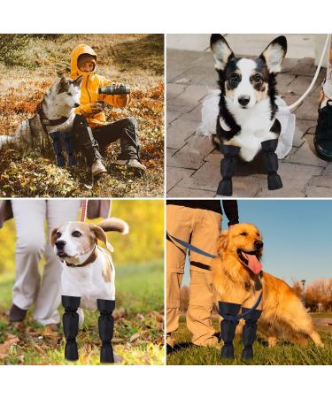 Pinenuts Dog Paw Protector Waterproof Anti-Slip Dog Shoes Protective Sock + 2 Rolls Pet Vet Wrap + 4 pcs Skid-proof Set (10cm/40cm) - Buy Online on GoSupps.com