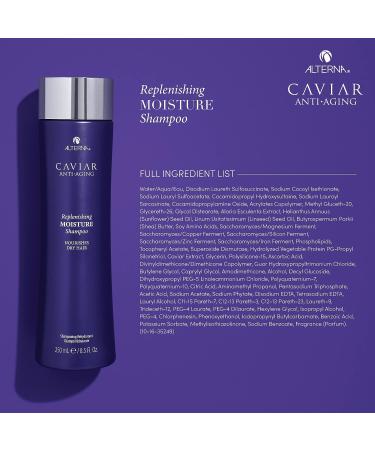 Alterna Caviar Anti-Aging Replenishing Moisture Shampoo - Hydrating Formula for Dry, Brittle Hair - Sulfate Free 8.5 Fl Oz - Buy Online on GoSupps.com