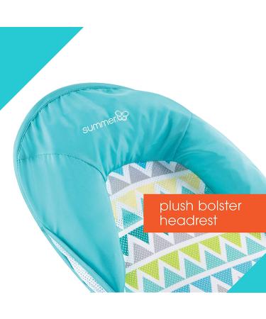 Summer Deluxe Baby Bather (Triangle Stripes) Bath Support for Use in the Sink or Bathtub Includes 3 Reclining Positions  1 Count (Pack of 1) - Buy Online on GoSupps.com